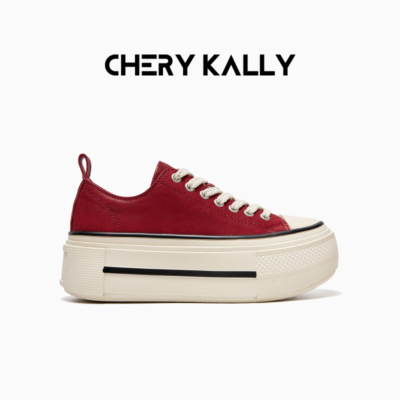 CHERY KALLY厚底透气板鞋时尚休闲鞋女鞋潮流增高运动鞋963XB5575