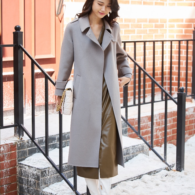 【 姚领YAOLY】新款冬季毛呢外套长大衣861M40049大衣861M40059