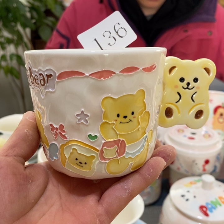 杯景德镇釉下彩手绘