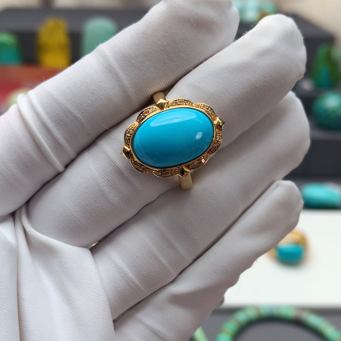 绿松石其他18K金镶嵌其他