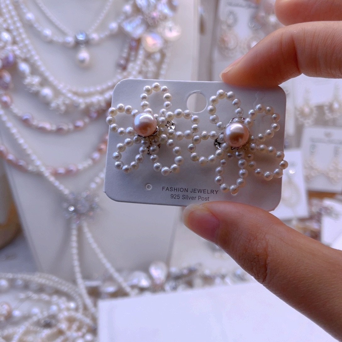 未镶嵌耳饰淡水珍珠