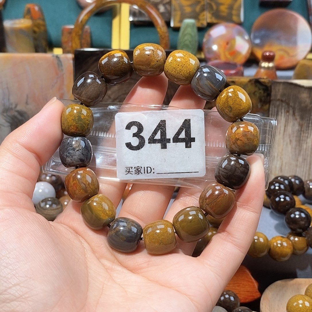 硅化玉天然北票硅化玉手串未镶嵌天然北票硅化玉手串