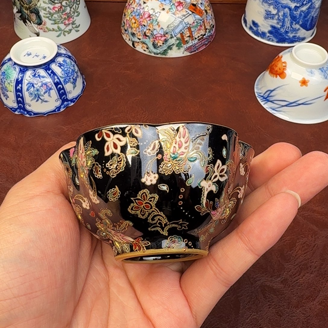 兰***…陶现代景德镇全手工全手绘陶瓷