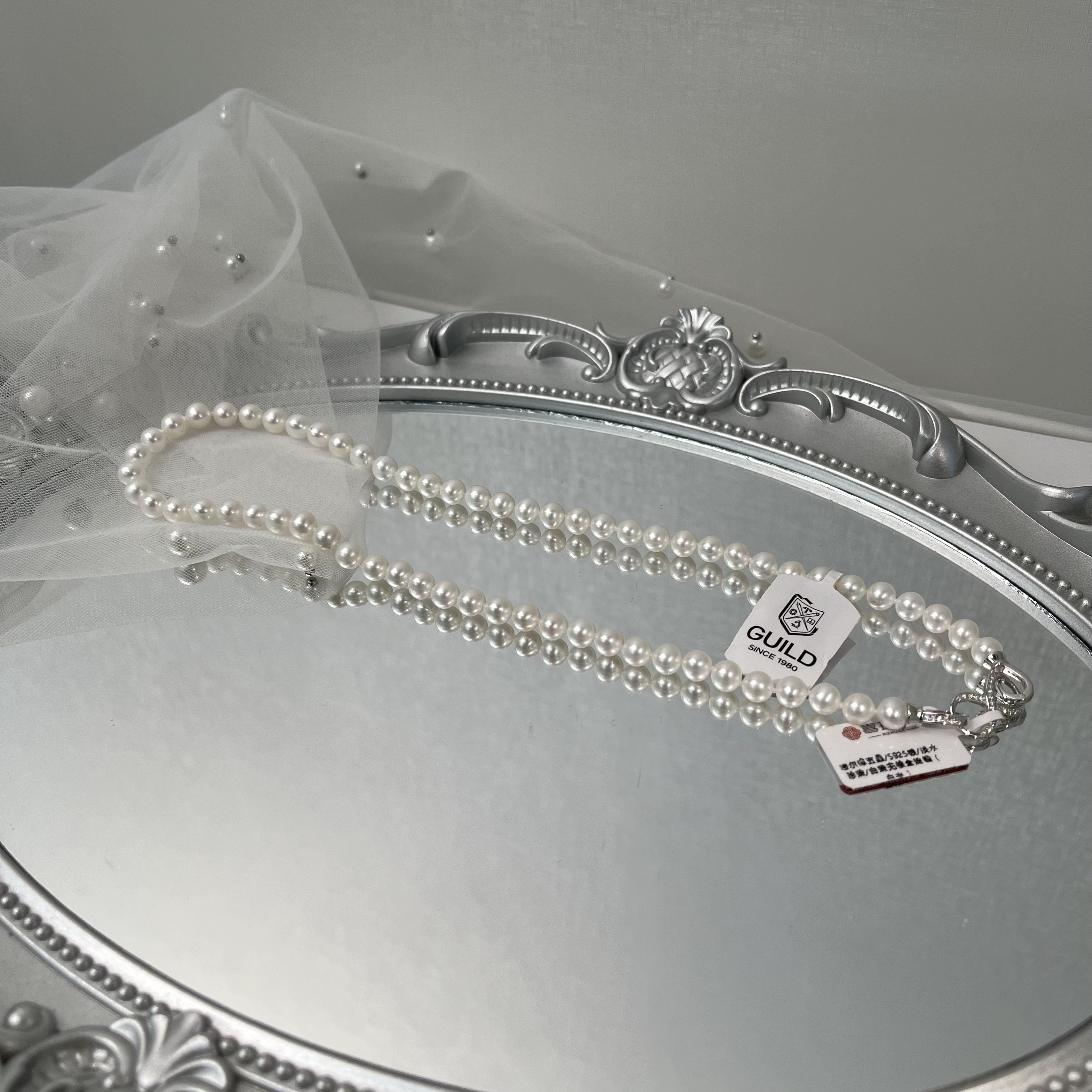 【杨雪雪】吉尔德五星S925银淡水珍珠全珠链6-7mm左右