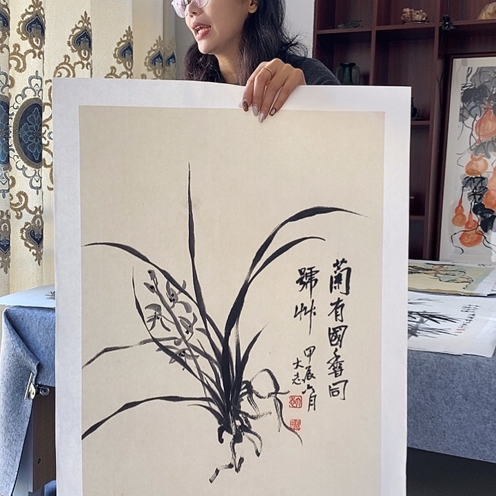 国画纯手绘国画写意作品45*68