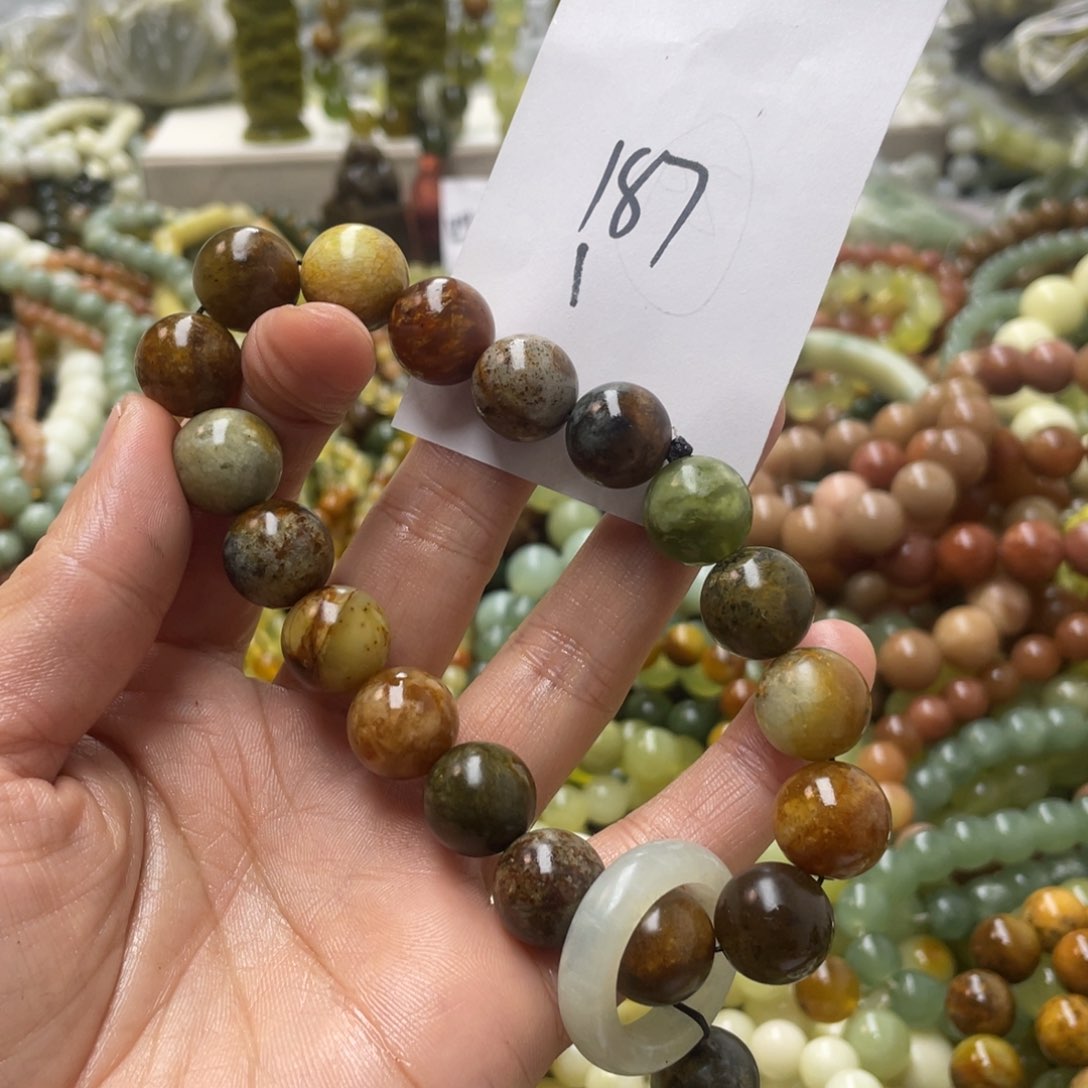 蛇纹石玉手链未镶嵌