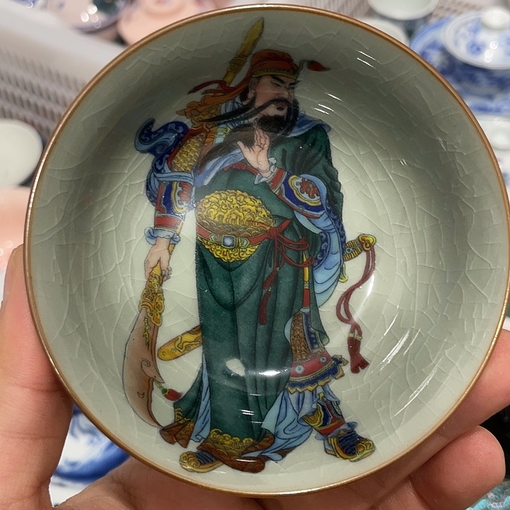 陶摆件景德镇陶瓷主人杯23445