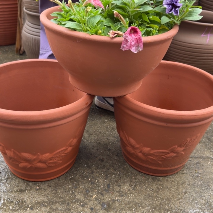 紫砂花盆口30高25口30高16宜兴紫砂 