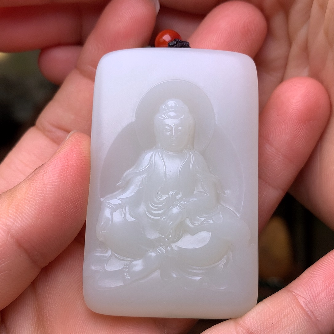 和田玉未镶嵌挂件