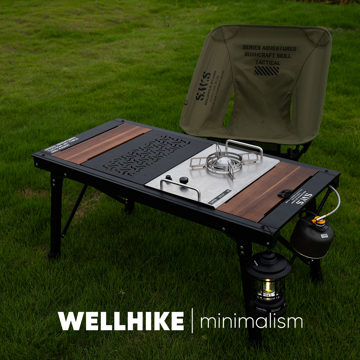WELLHIKE户外SWS野迹升降IGT户外折叠露营便携野餐烧烤多功能桌子