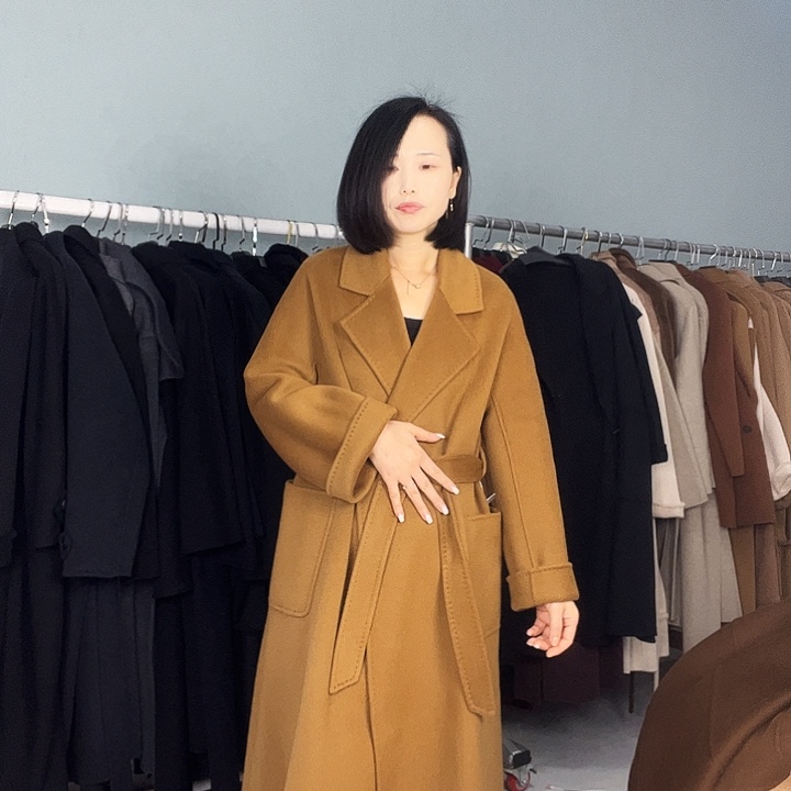 双面呢浴袍金驼色S码