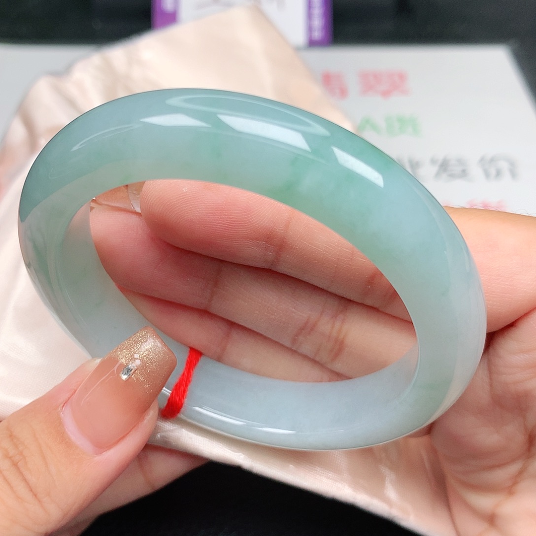 未镶嵌手镯翡翠56.57正圈