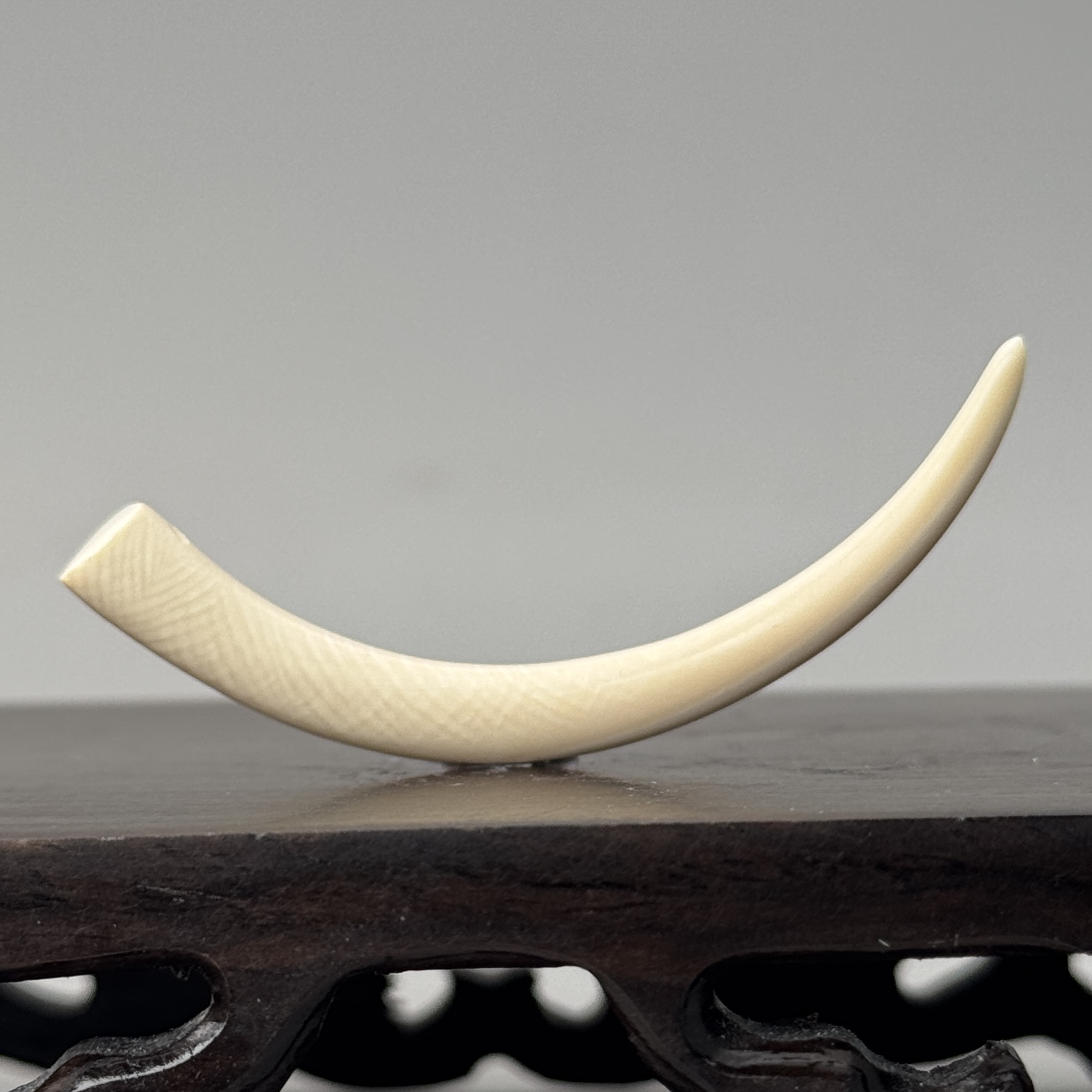 DEZHI/德志52*5*6mm1.9g牙尖吊坠天然猛犸牙C554