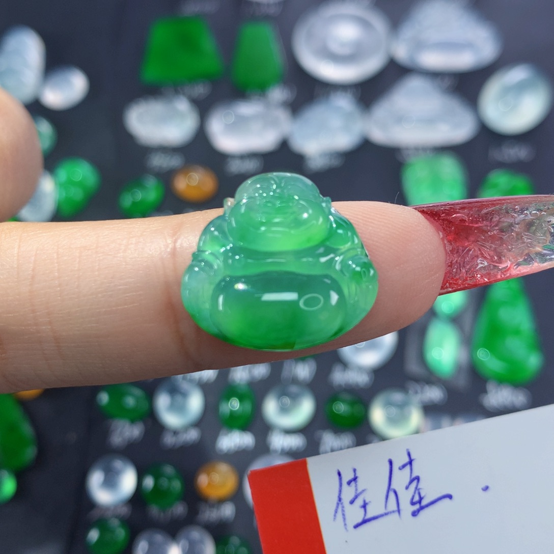 翡翠颈饰未镶嵌纯天然缅甸A货翡翠