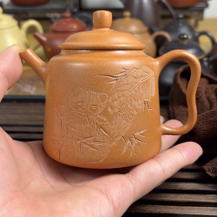 紫砂茶壶原矿紫砂半手工制作