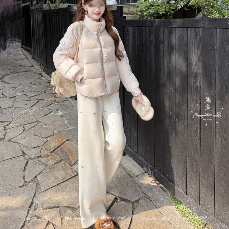 {新店开张}孕妇裤子冬季外穿小个子保暖裤加绒加厚秋冬装阔腿裤