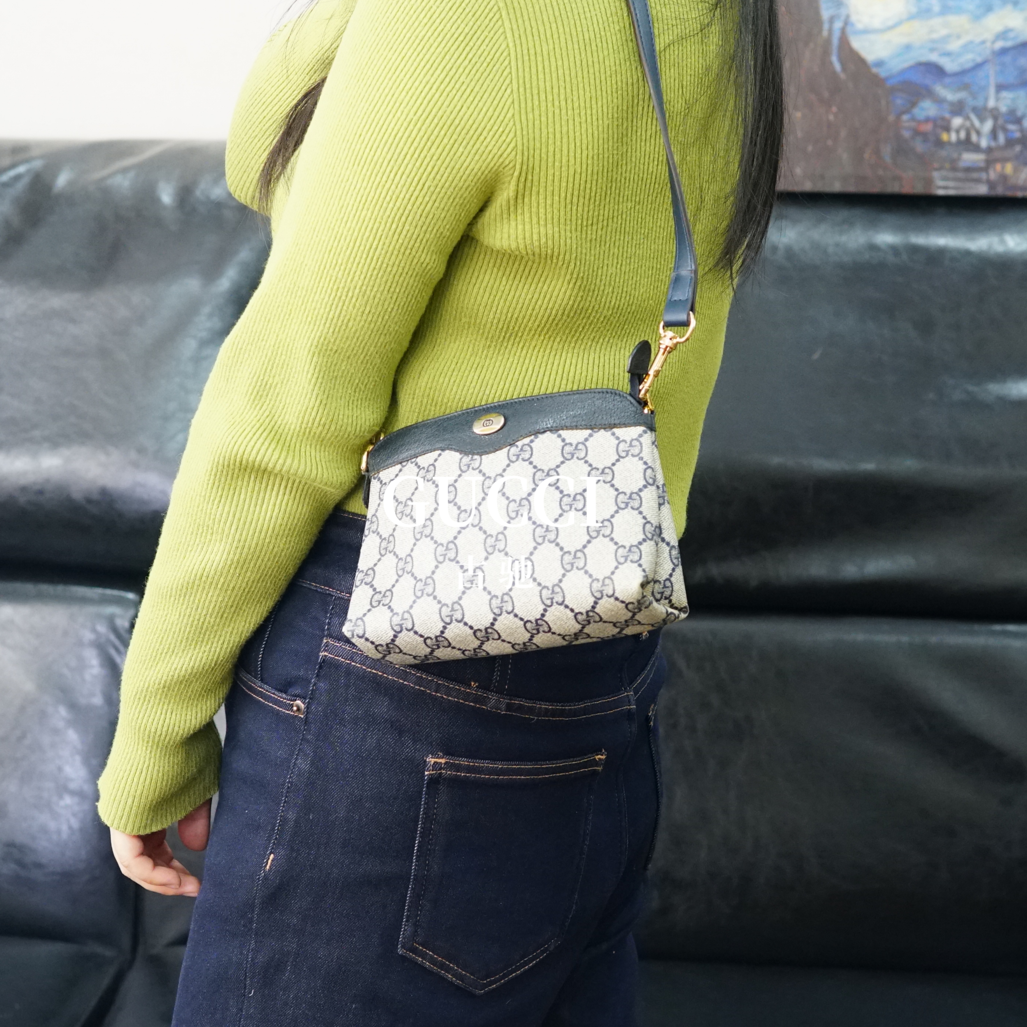95新 GUCCI/古驰 老花单肩包/FYJJ12828462/8462