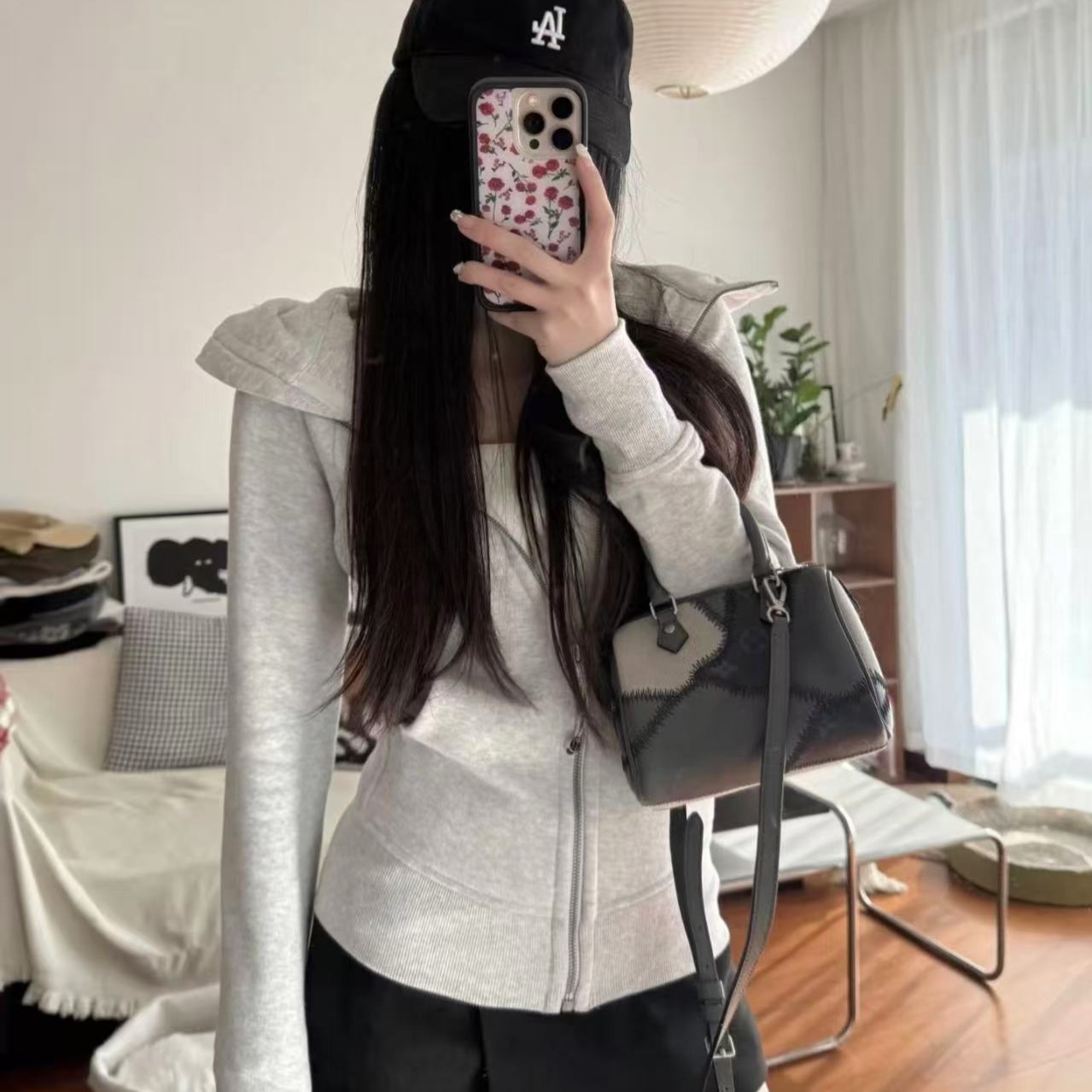 GZ-秋冬修身连帽加绒卫衣