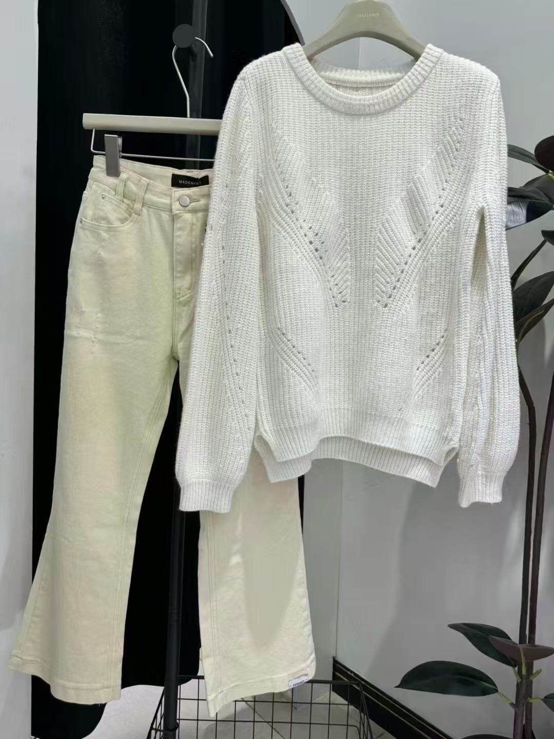 【madenyet】新款白色毛衣