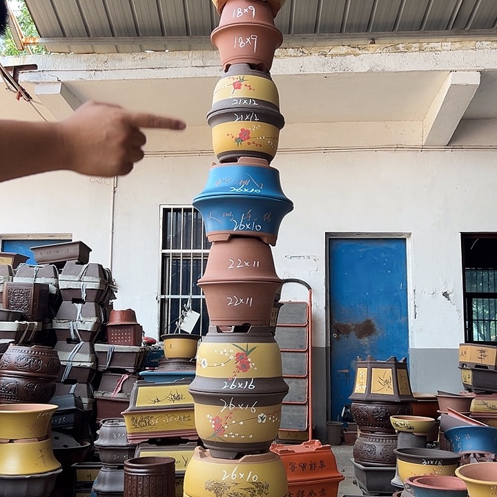 紫砂花盆紫砂花盆