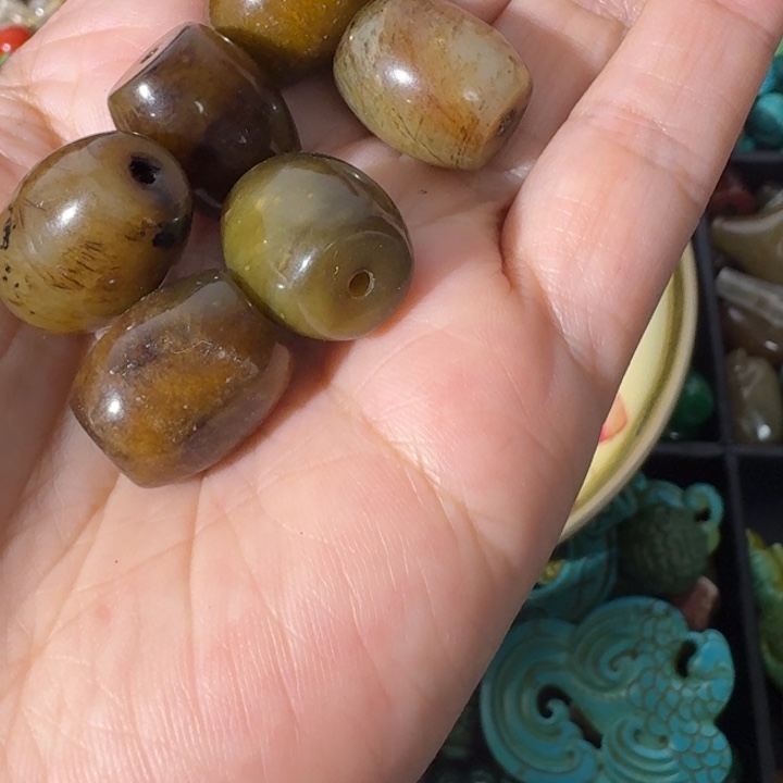 玩***事玛瑙/玉髓合金颈饰