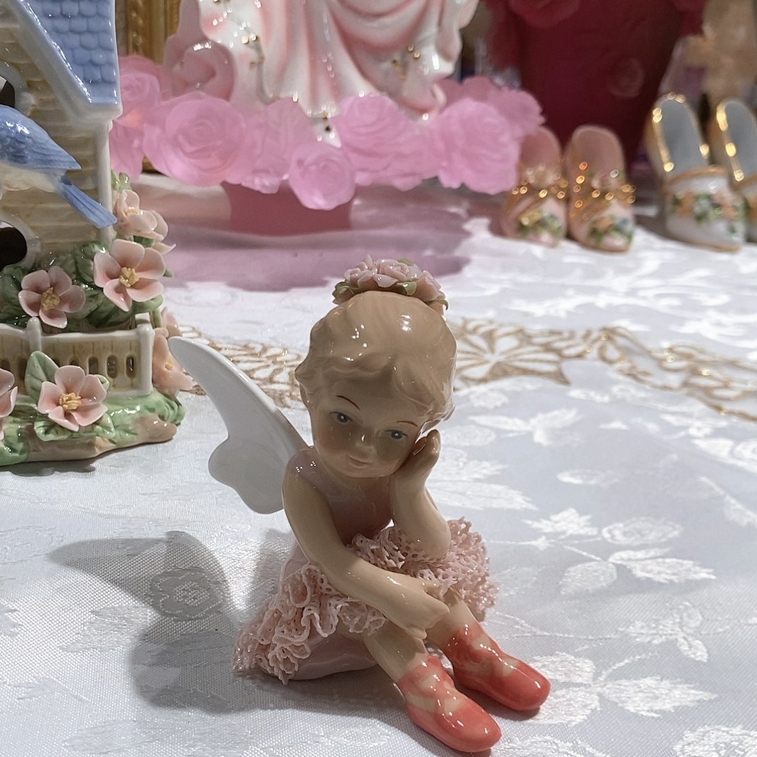 摆件0289骨瓷天使蕾丝娃娃