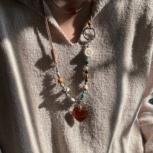 铜合金项链 项链韩系 小众时尚项链  (非质量问题no退no换)