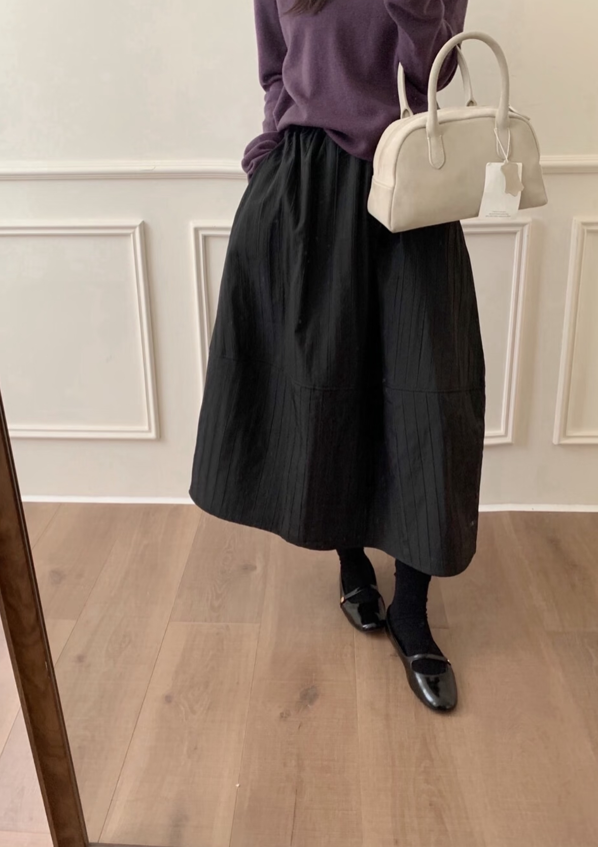 （301-350）秋冬半身裙 直播专属 碎花高腰时尚复古显瘦百搭气质