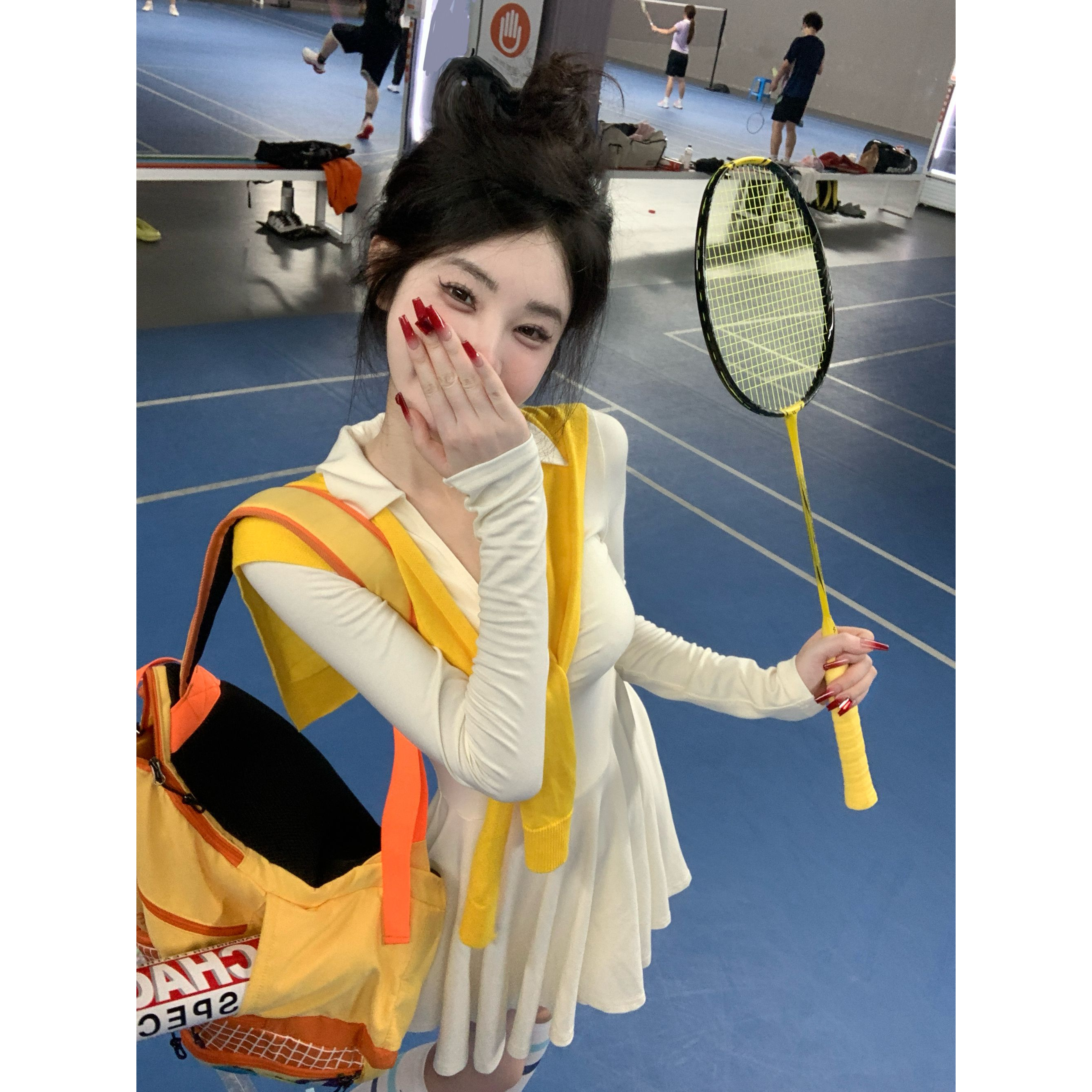 【雅乔定制】半岛情书 POLO领学院风休闲运动连衣裙DYYY-24085505