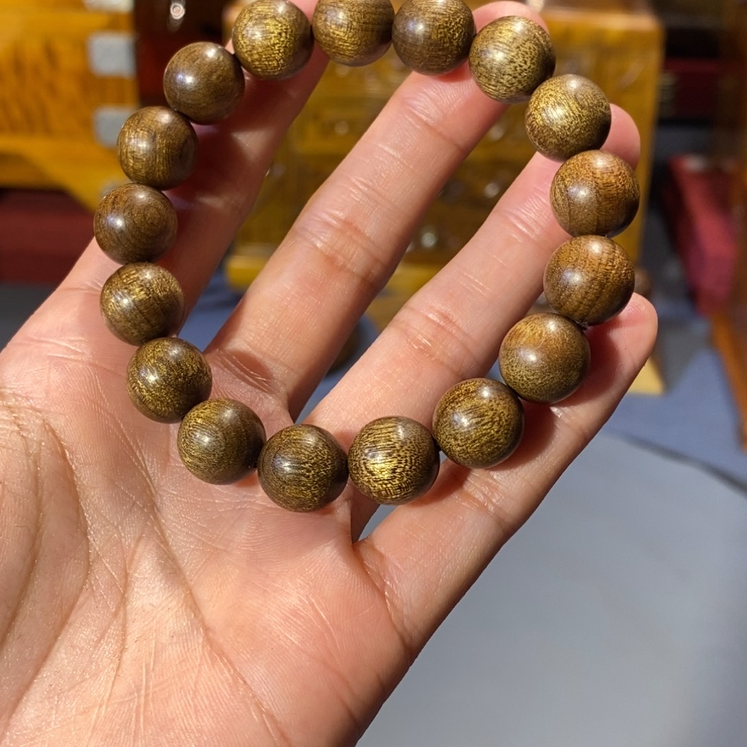 楠木金丝楠木小叶乌金1.0手串