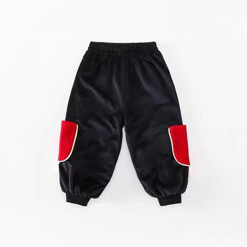 1205    儿童加绒加厚束脚卫裤