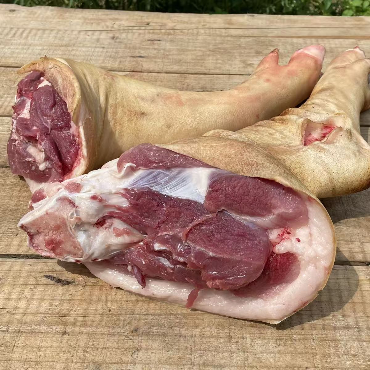 新鲜猪脚【直播现称】土猪脚农村散养土猪大肥猪脚杆新鲜猪肉