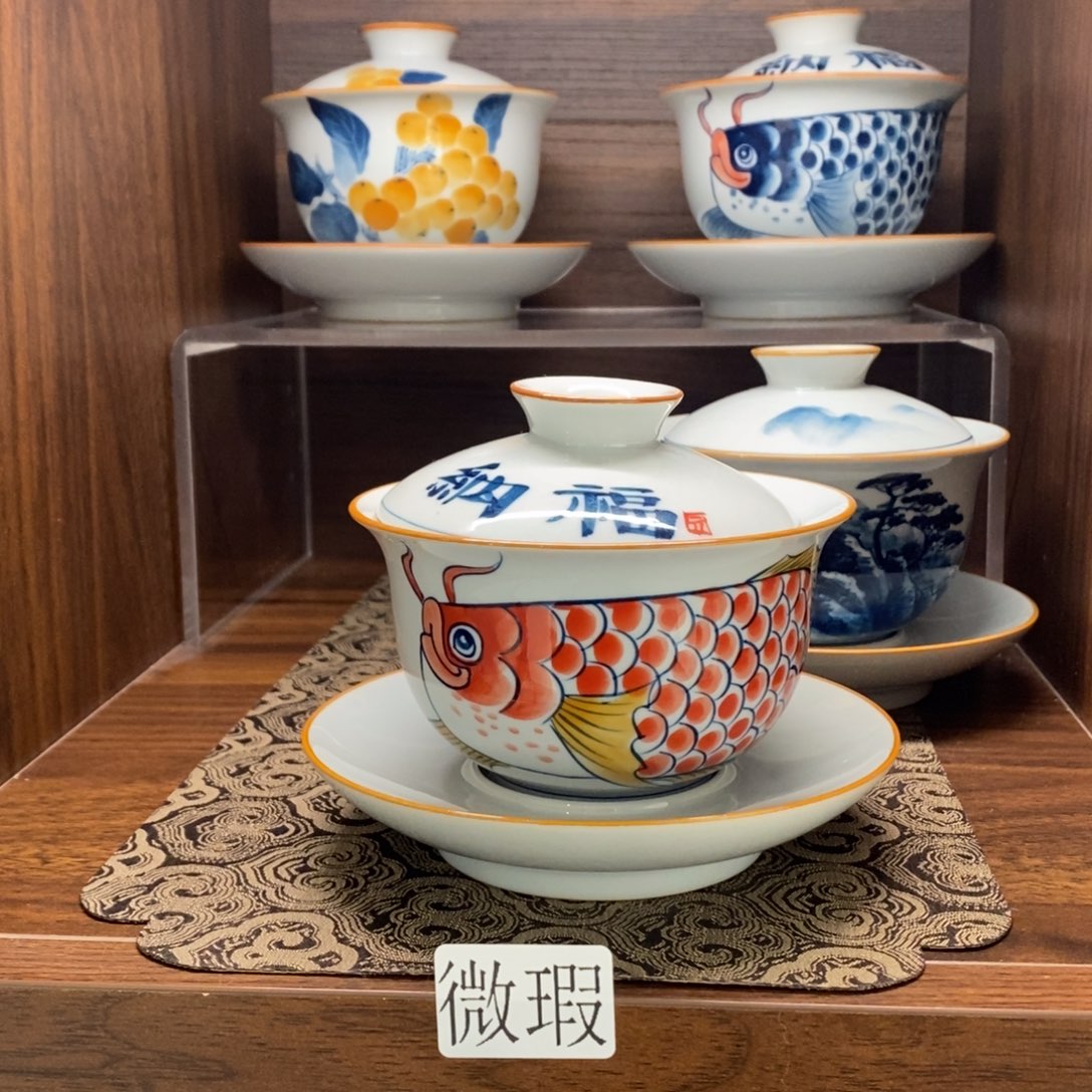 釉下彩手工绘制手工绘制