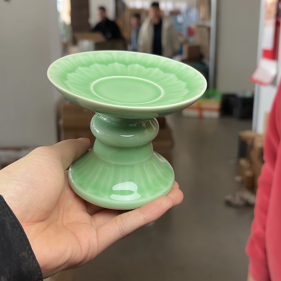 龙泉云间青瓷小米茶器