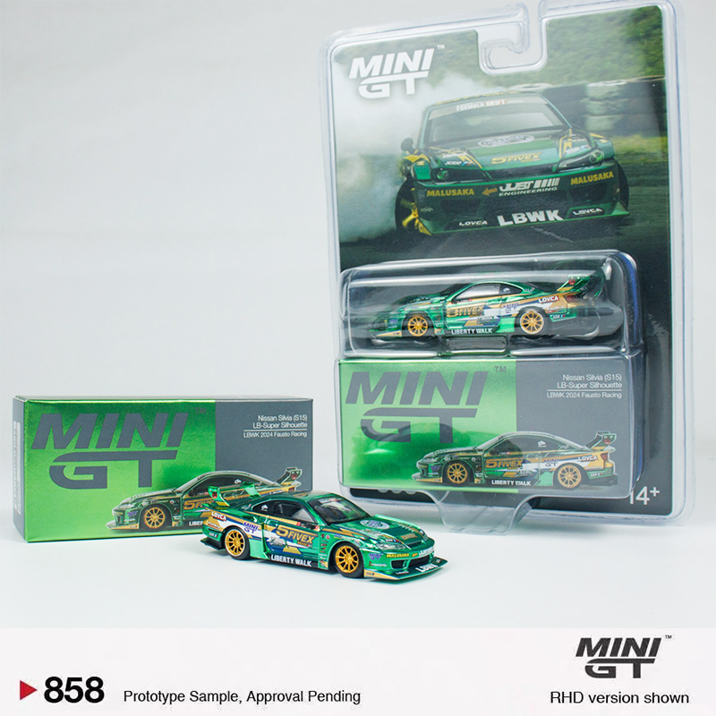 MINIGT 1:64 尼桑 剪影 Silhouette S15 Silvia合金车模 #858