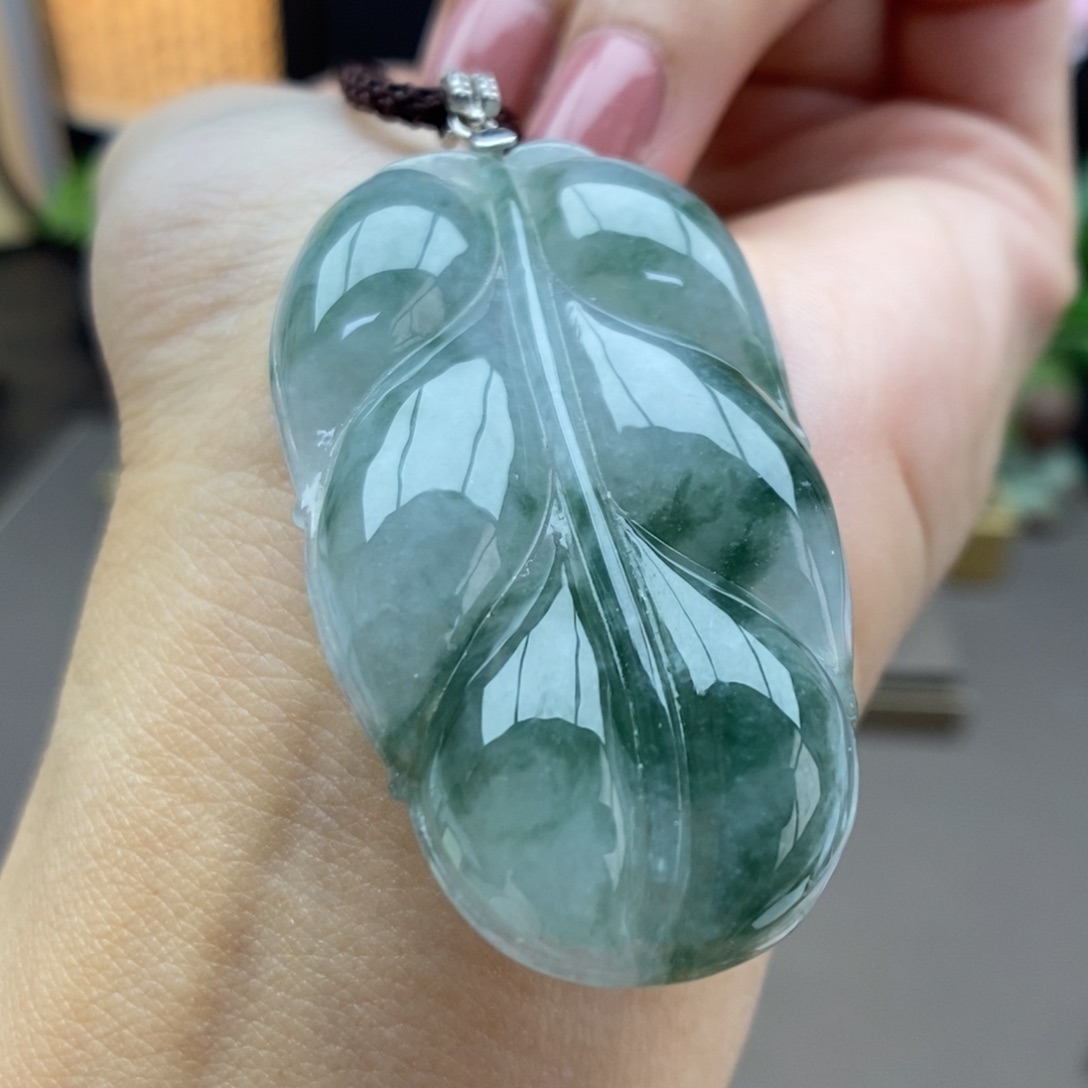 翡翠银S925镶嵌颈饰吊坠20