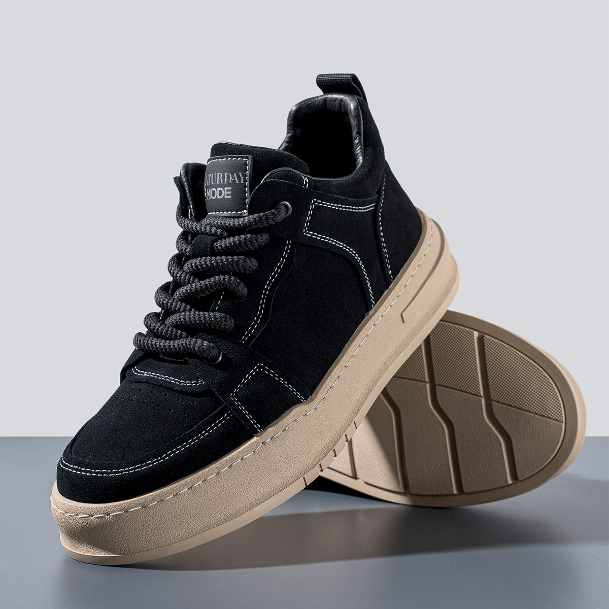 152号男鞋秋冬季舒适休闲鞋复古潮流百搭板鞋男款运动平底鞋潮鞋