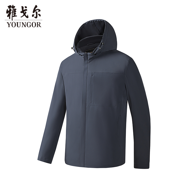 【90%鹅绒】雅戈尔户外休闲立领带帽短羽绒439881