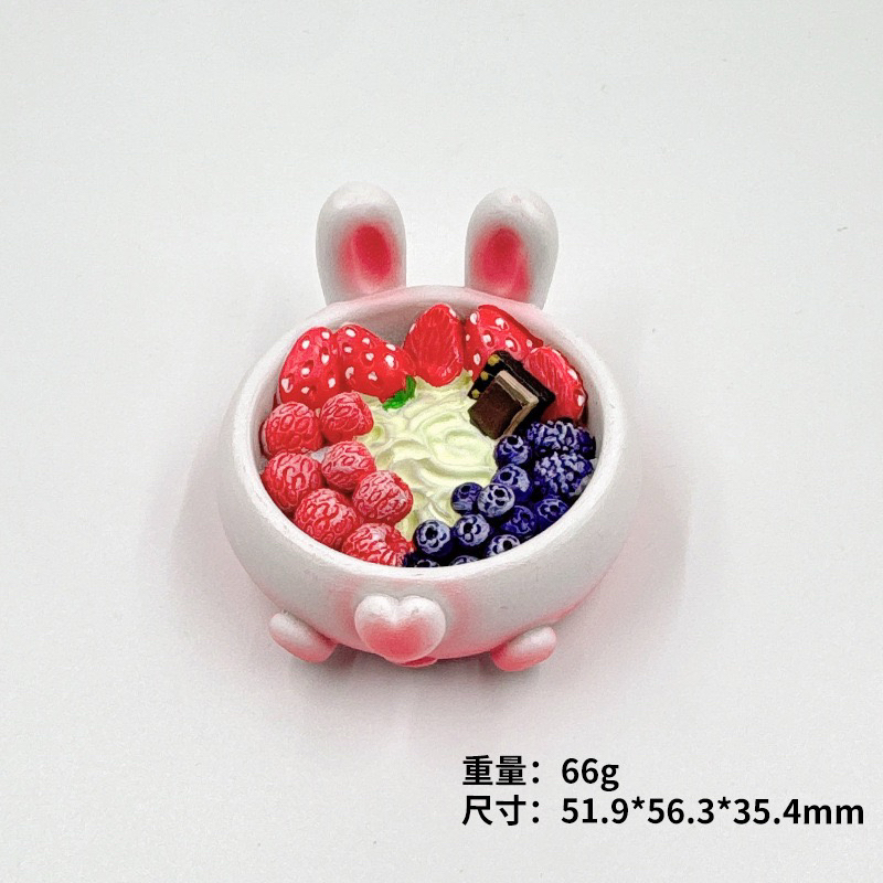 【酸奶碗自选】3D立体冰箱贴情书甜品手绘创意美食家居饰品