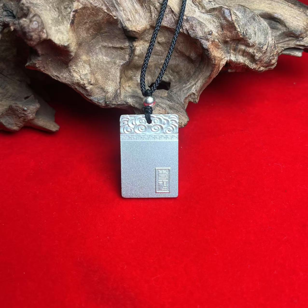 吊坠足银 999足银 无事牌吊坠  fm/1837