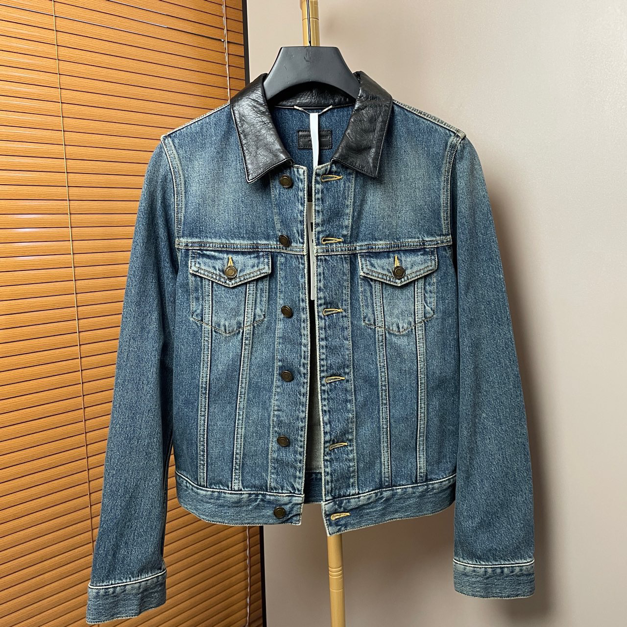 99新 YSL/圣罗兰 （原）深蓝色牛仔外套/尺码XS/98新/BC012296