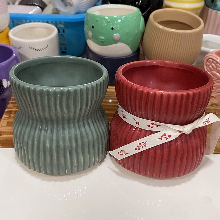 摆件多肉植物盆瑕疵有孔