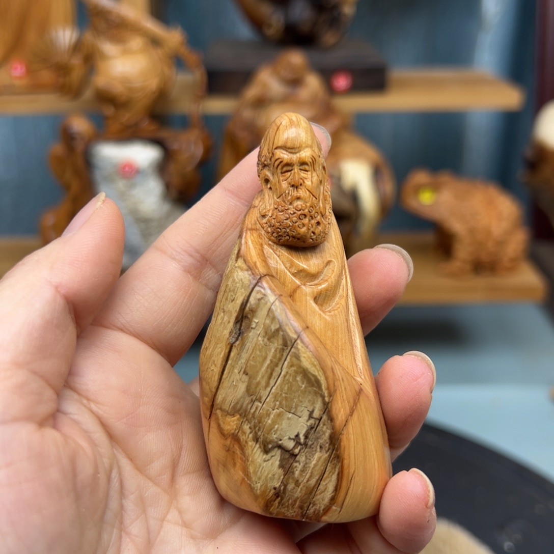 木用****9崖柏木摆件手把件