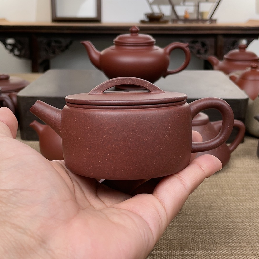 茶壶紫砂汉瓦 150cc 原矿底板料紫泥