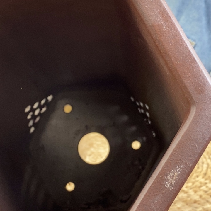 飞***鹰花盆紫砂  微瑕精品墨蓝六方签筒1358