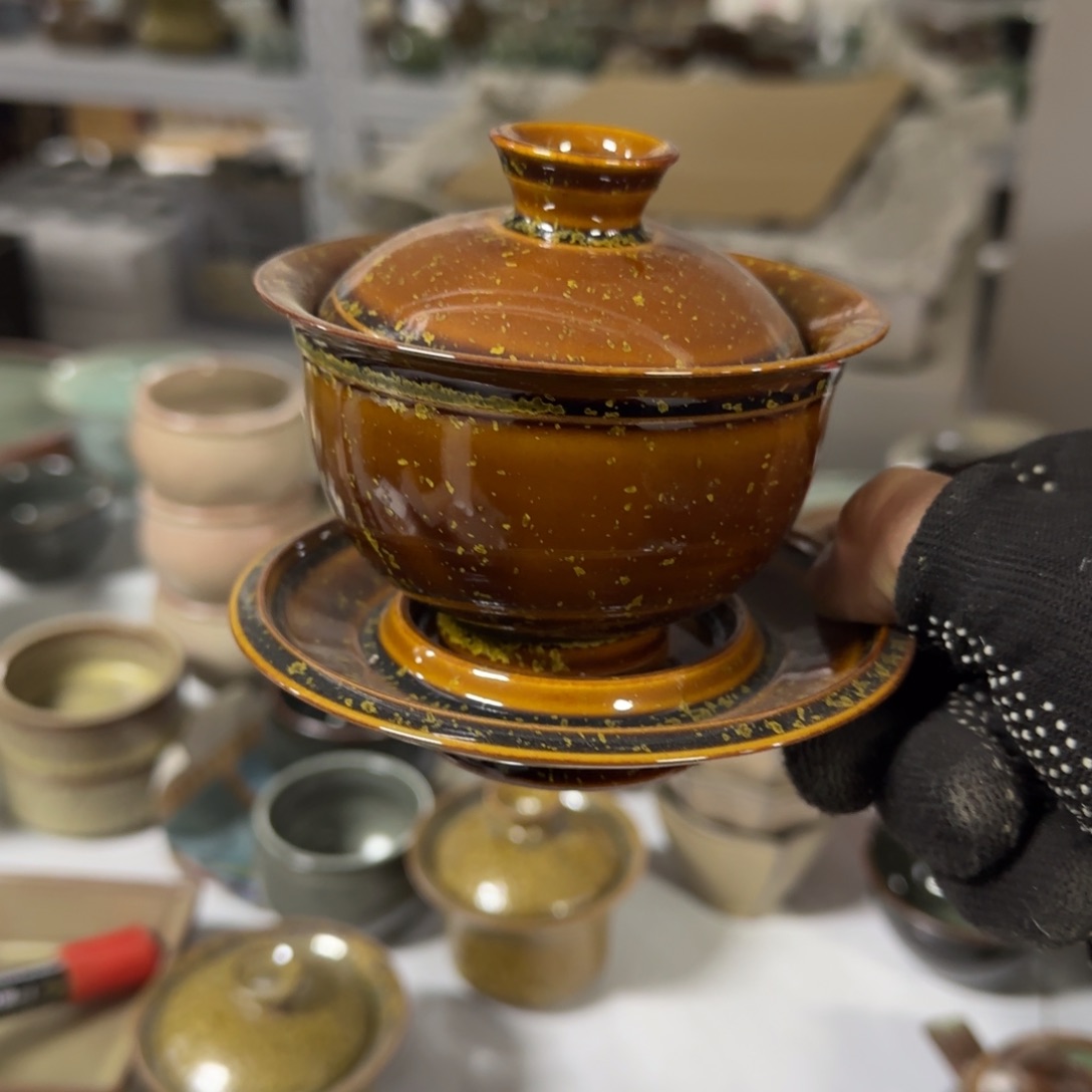 小金茶具青瓷茶器
