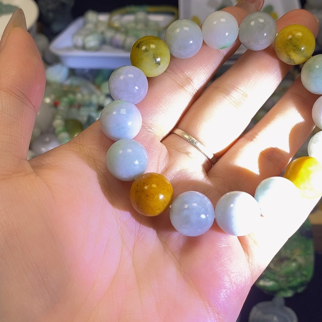 散珠翡翠天然缅甸翡翠