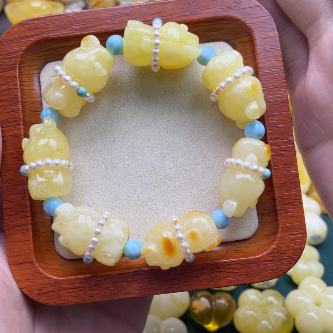 财***宝琥珀未镶嵌裸石蜜蜡