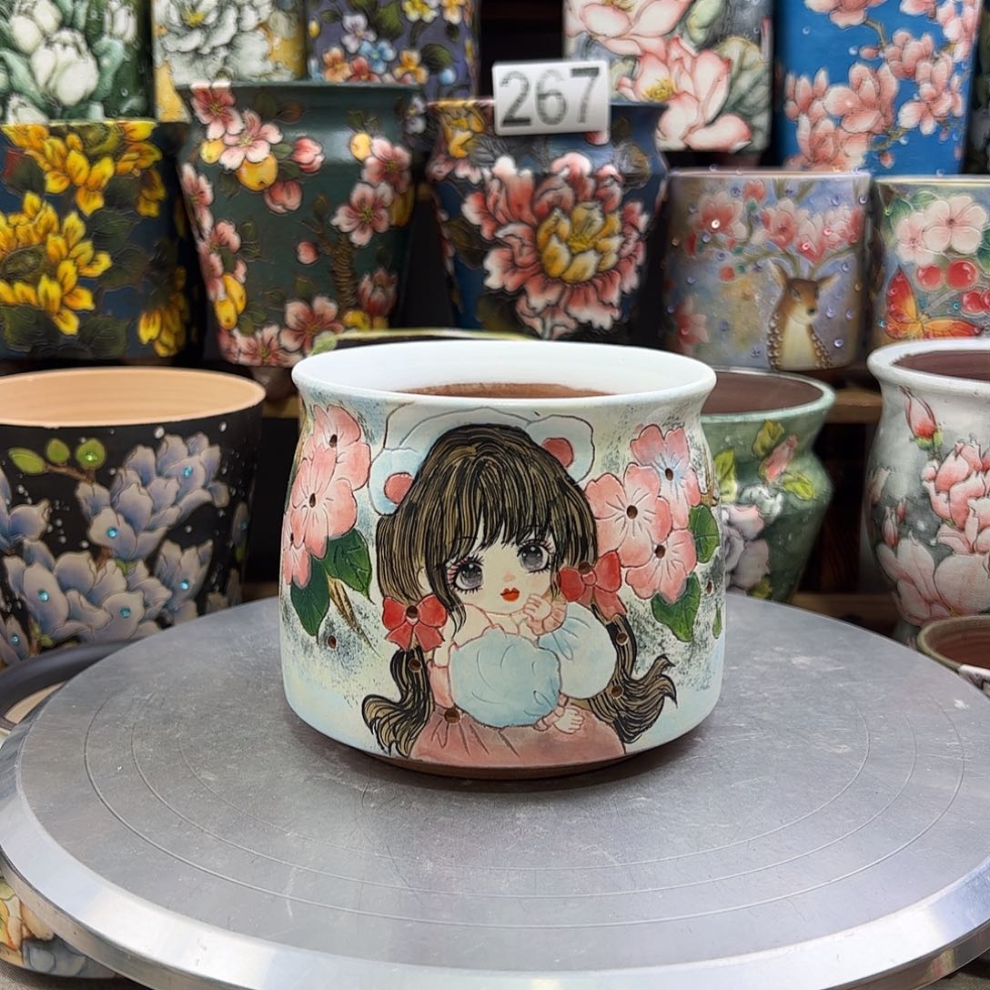 景德镇陶瓷花盆景德镇陶瓷花盆