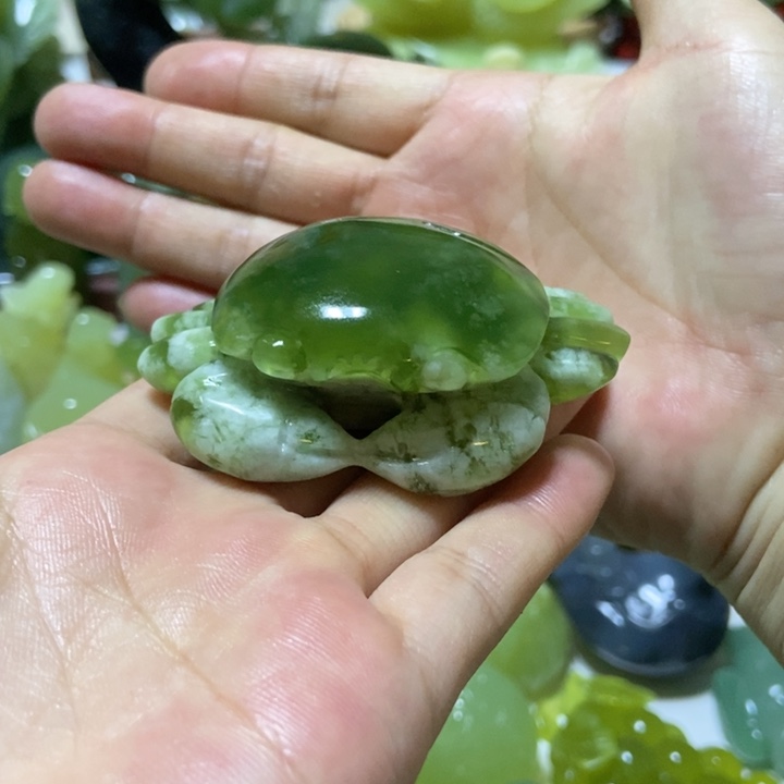 【闪购商品】蛇纹石玉把件未镶嵌